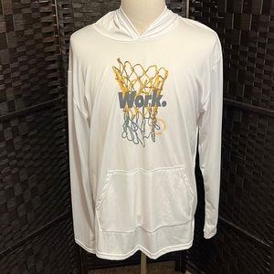 Mens long sleeve hooded t-shirt